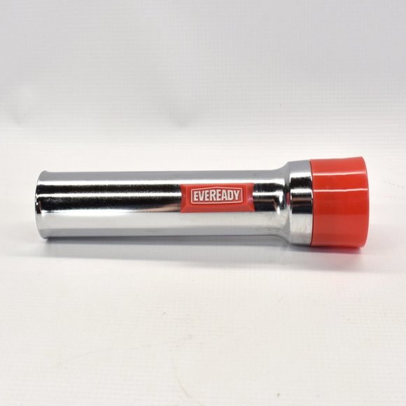 Vintage Eveready Flashlight Economy Chrome Finish NOS - Picture 3 of 7